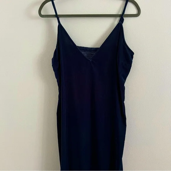 blue dress for baby girl Silk Velvet Slip Maxi Blue main image 0